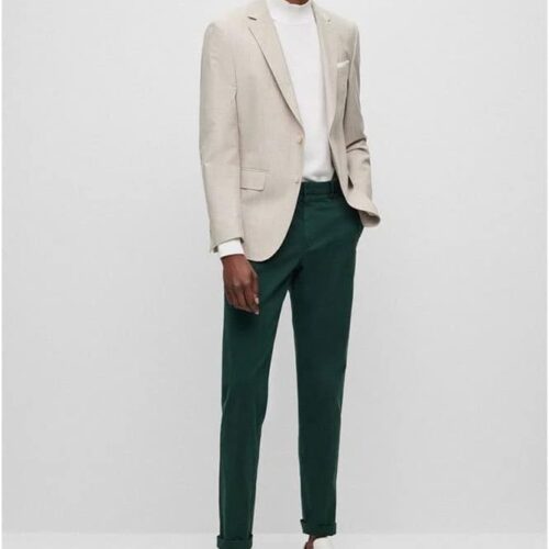 pantalon boss kaito1 slim fit vert foncé
