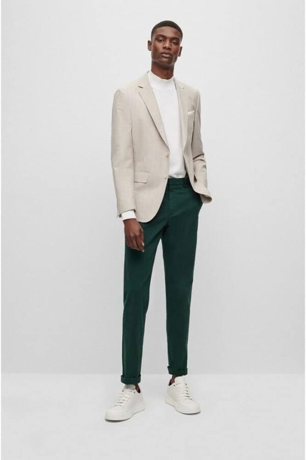 pantalon boss kaito1 slim fit vert foncé