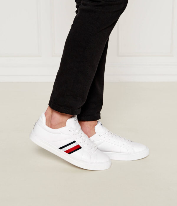 basket tommy hilfiger court icon blanche