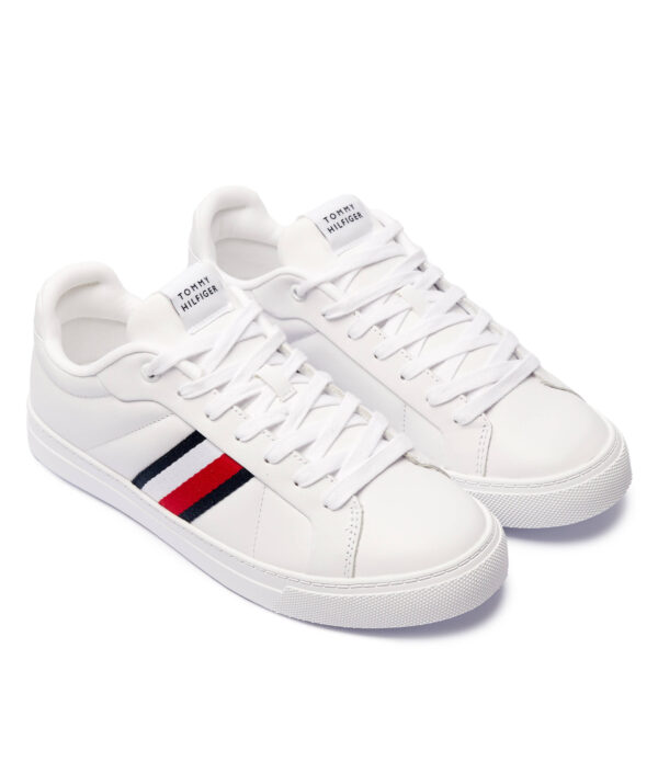 basket tommy hilfiger court icon blanche