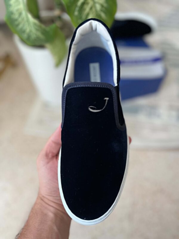 chaussure jacob cohen velours bleu nuit