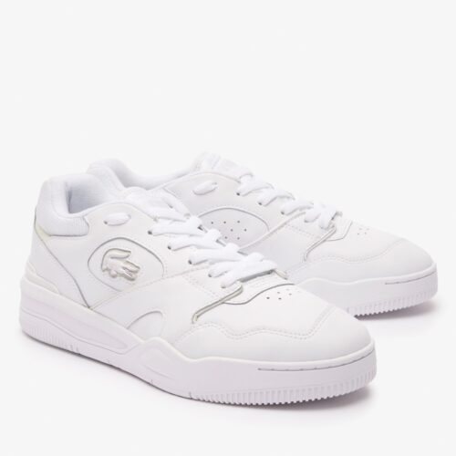 basket lacoste lineshot cuir blanche
