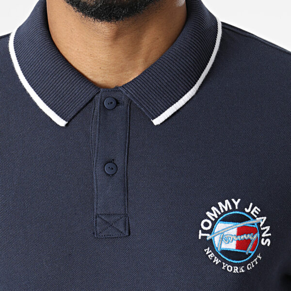 polo tommy jeans timeless bleu marine