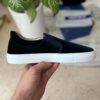 chaussure jacob cohen velours bleu nuit