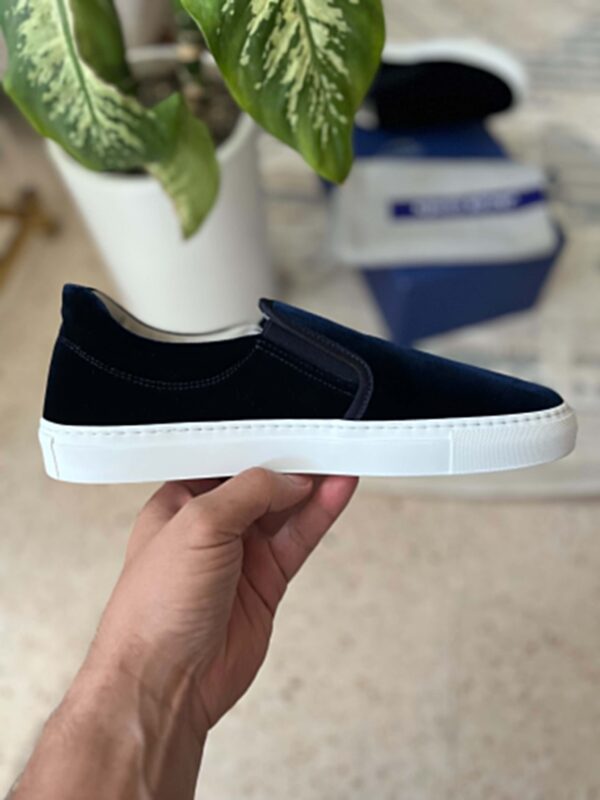 chaussure jacob cohen velours bleu nuit