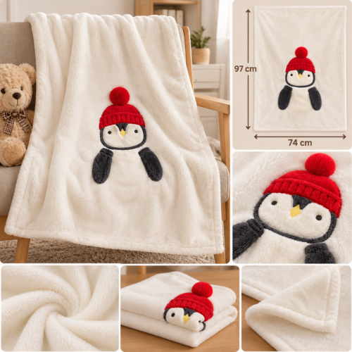 catalogue du plaid pingouin douillet