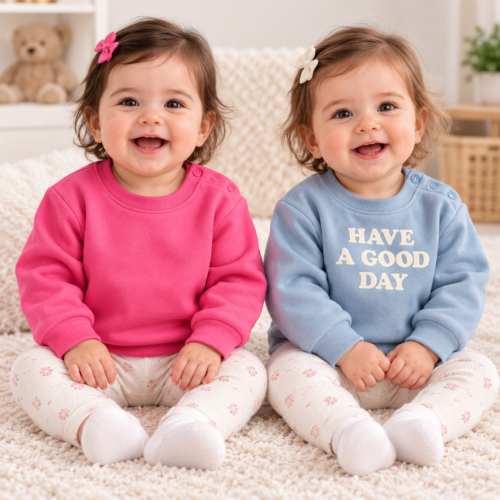 joyeuses jumelles en tenues pastel joyeuses jumelles en tenues pastel