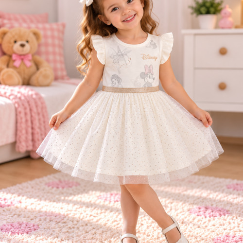 petite robe disney scintillante dans une chambre pastel petite robe disney scintillante dans une chambre pastel